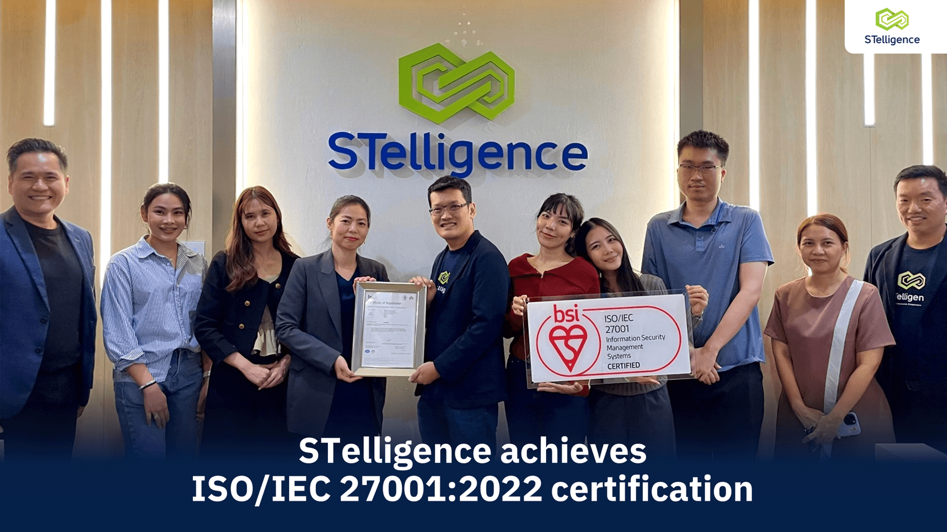 STelligence Achieves ISO/IEC 27001:2023 Certification